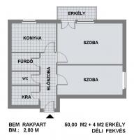 Fő utca 
89.9MFt - 50 m2 eladó Bauhaus lakás Budapest 1. kerület