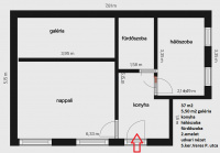 Veres Pálné utca 
53.9MFt - 37 m2 eladó lakás Budapest 5. kerület