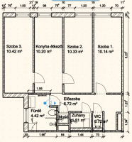 Gyöngyösi utca 
47MFt - 58 m2 eladó panel lakás Budapest 13. kerület