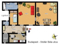 Stollár Béla utca 
0EFt - 72 m2 kiadó tégla lakás  Budapest 5. kerület